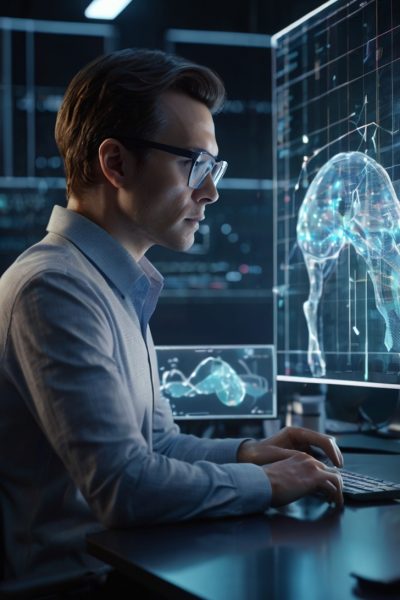 Leonardo_Kino_XL_human_analyst_working_alongside_a_translucent_3